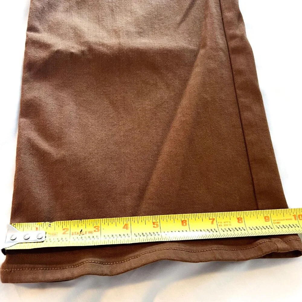 NEW L.T.J genoa fly button jean in camel size 28